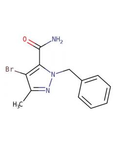 Astatech 1-BENZYL-4-BROMO-3-METHYL-1H-PYRAZOLE-5-CARBOXAMIDE, 97.00% Purity, 0.25G